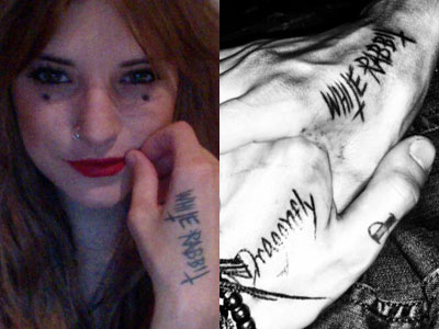 Juliet Simms and Andy Biersack's matching tattoos
