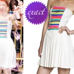 Hayley Williams: Rainbow Striped Dress