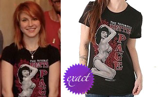 Hayley Williams: Bettie Page T-Shirt | Steal Her Style