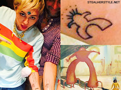 Miley Cyrus Flaming Lips tattoo