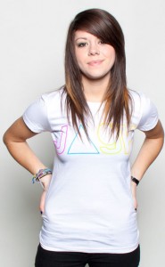 Tay Jardine modeling for JAGK