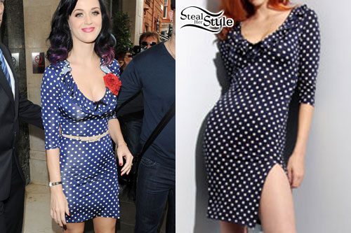 Katy Perry: Ruffled Polka Dot Dress