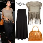 Selena Gomez: Fringe Top & Maxi Skirt