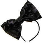 classic black hair bow