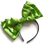 electric green hair bow