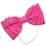 classic hot pink hair bow
