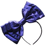 royal purple hair bow