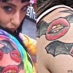 Kreayshawn Flying Lips Tattoo