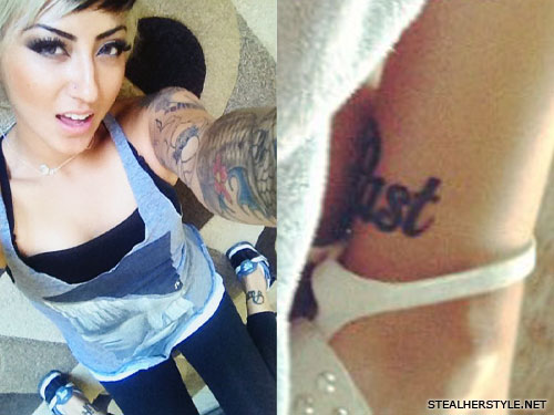 Allison Green past life ankle tattoo
