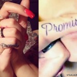 Allison Green pinkie promise finger tattoo