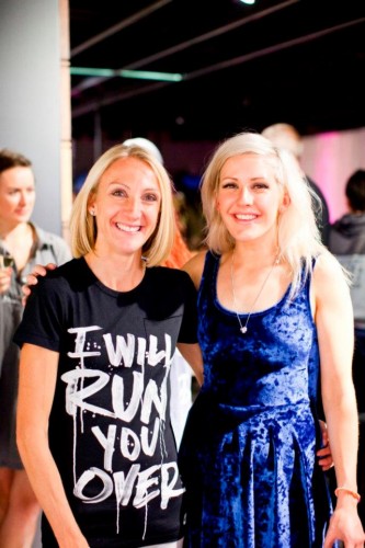 Ellie Goulding and Paula Radcliffe