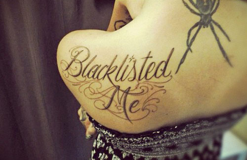 Lexus Amanda Blacklisted Me Tattoo