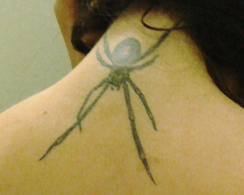 black widow spider tattoo Lexus Amanda