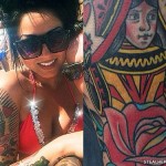 Melissa Marie Green queen arm tattoo