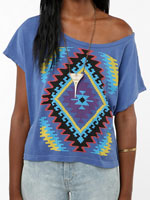 Urban Outfitters Title Unknown Techno Quilt Oversized Crop Tee