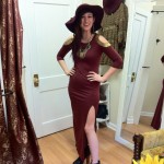 Maxi Dress, Necklace, Oversized hat and Jeffery Campbell shoes from Gypsy Warrior Boutique in Ridgewood, NJ