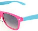 Pink and Blue Plastic Wayfarer Sunglasses