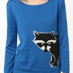 raccoon sweater
