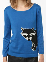 raccoon sweater