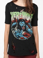The Werewolf Shredded Tee from Urban Outfitters
