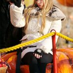 Avril Lavigne: Betsey Johnson Coat, Fingerless Gloves