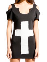 CROSS FITTED DRESS by DimePiece
