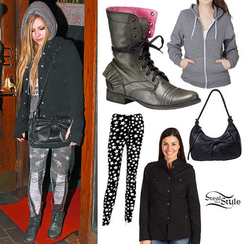 Avril Lavigne: Ruffle Combat Boots