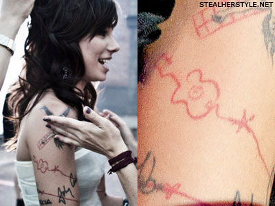 Christina Perri guitar tattoo