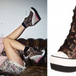 Cher Lloyd leopard sneaker wedges