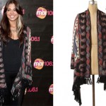 Christina Perri: Draped Paisley Cardigan