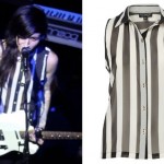 Lights striped sleeveless shirt