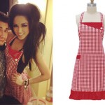 Melissa Marie Green red gingham apron