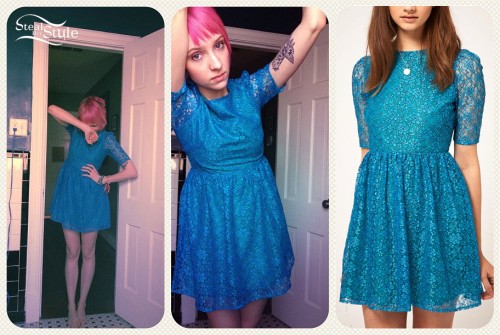 Sherri DuPree-Bemis: Blue Lace Dress