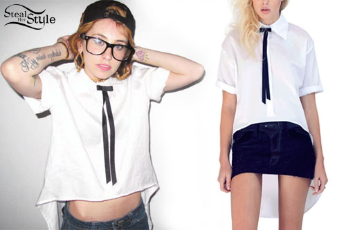 Kreayshawn: Bow Tie Button-Up