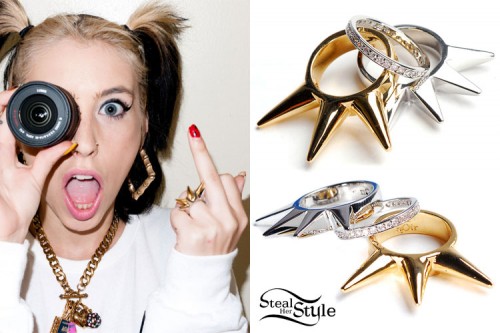 Noir jewelry spiked rings