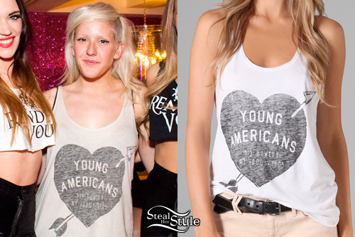 Ellie Goulding: Young Americans Tank Top
