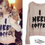 wildfox i need coffee sweatshirt