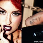 Neon Hitch AMY finger tattoo
