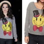 Cher Lloyd: Glitter Smiley Sweatshirt