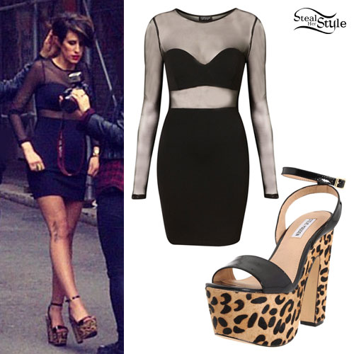 DEV: Mesh Dress, Leopard Platform Sandals