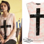 Cher Lloyd: Cross Sleeveless Tee