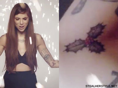 Christina Perri bough of holly tattoo