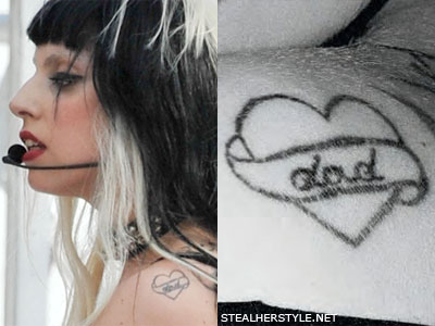 Lady Gaga Dad tattoo