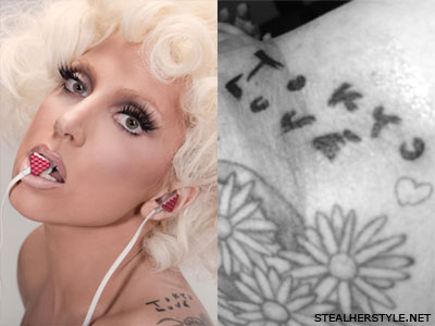 Lady Gaga Toyko Love tattoo