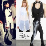 Natalia Kills: Skeleton Leggings, Harness