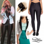 Demi Lovato: Disco Pants, Tuxedo Blazer