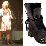 Demi Lovato: Studded Combat Boots