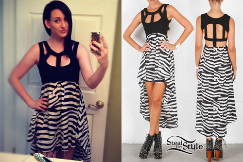 Jacqui Sandell: Zebra High-Low Dress