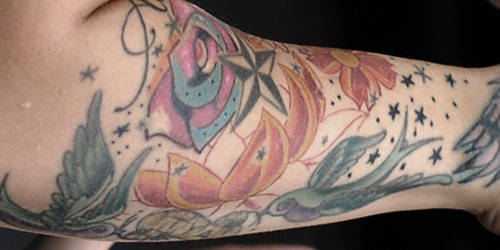 Krysta Cameron's sleeve tattoo