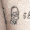 Lily Allen Homer Simpson wrist tattoo